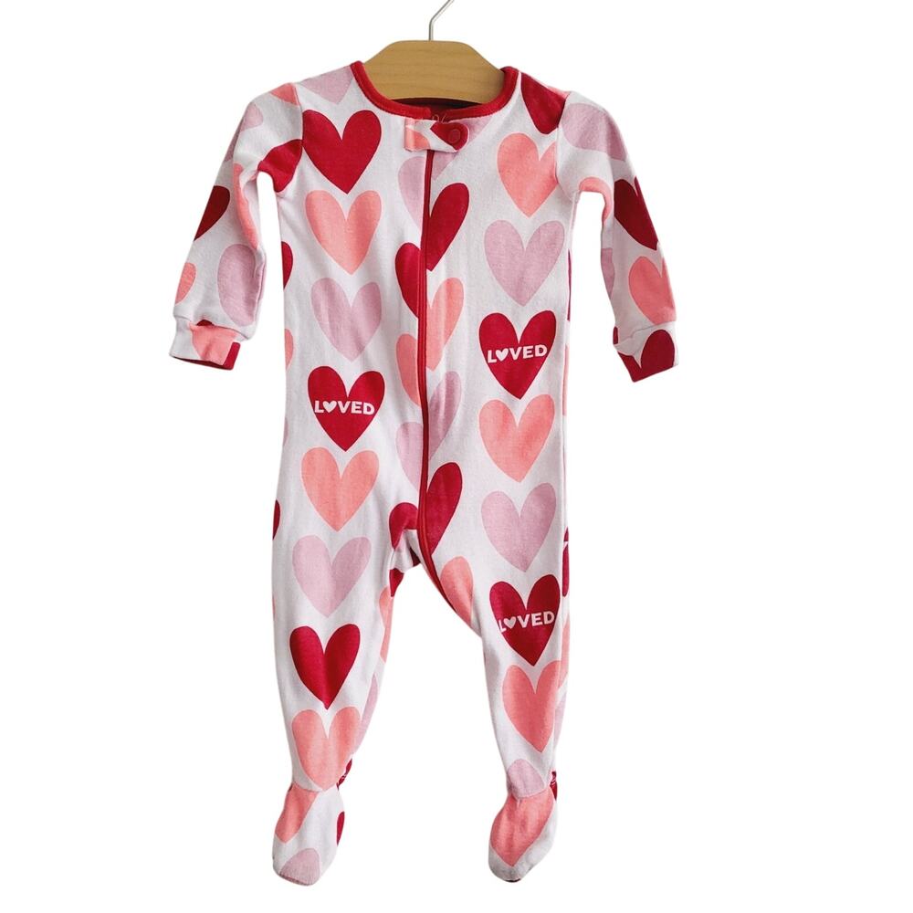 0-3M The Children's Place heart pajamas
